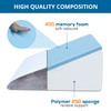 SASTTIE Bed Wedge Pillow for Sleeping, 12 Inch Memory Foam