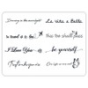 Gel Luna semi-permanent unique point lettering tattoo sticker T-36 8p set, 1 set / 젤루나 반영구 유니크 포인트 레터링 타투 스티커 T-36 8p 세트, 1세트