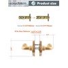 SORWDUERM 1 Pack Gold Door Lever Passage Door Levers Brushed