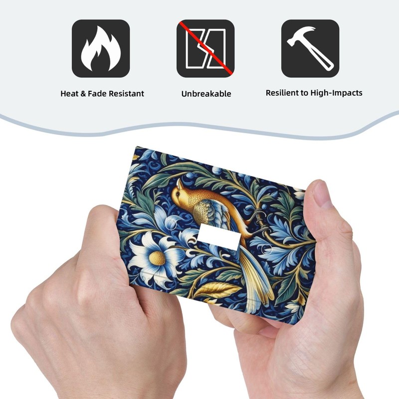 MUZUMU Bird with Blue Flower Light Switch Covers 1 Gang