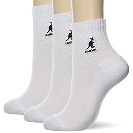 Kangol Ankle Short Socks, Assorted (white x 3)