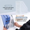 FRETONBA Collapsible Magazine File Holder with 4 Vertical Compartments Foldable