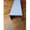 Aluminium U-Profile White Cover Profile 1.5 mm Aluminium Traffic White