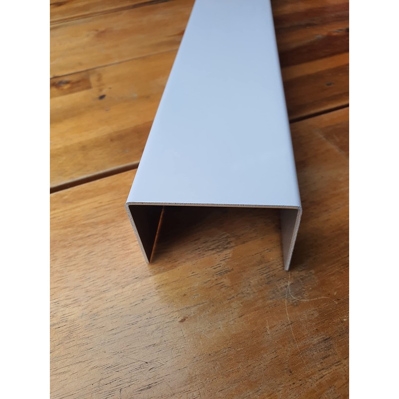Aluminium U-Profile White Cover Profile 1.5 mm Aluminium Traffic White