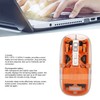Wireless Bluetooth 3 Mode BT5.1 BT5.1 2.4GHz Mouse Transparent Clear