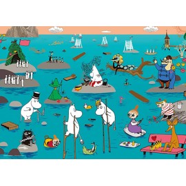 MOOMIN Love Moomin 500 Piece Jigsaw Puzzle, 15.0 x 20.9 inches (38 x 53 cm)
