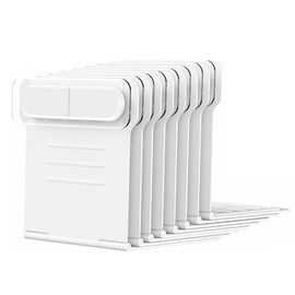 FUNANASUN Bed Sheet Fasteners, Pack of 8 Bed Sheet Holders with Closure Strips, Fitted Sheet Holders Keep the Sheets Tight and Tight, Wrinkle-Free, Bed Sheet Corner Lock for All Mattresses - White