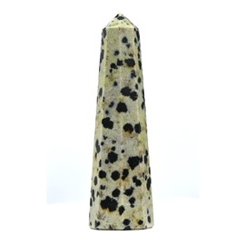 Dalmatian Jasper Crystal Towers ~ Natural Healing Crystal Point Obelisk for Reiki Healing and Crystal Grid (2" to 3" INCH)