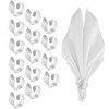 JMGO 15pcs Napkin Ring Metal for Cloth Napkins for New