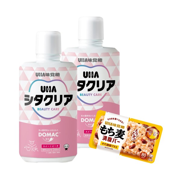 ＵＨＡシタクリア液体はみがきスイートピーチ2個セットおまけ付き