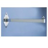 12" Wall Mount Straight Square Tube Faceout Hook, Heavy Duty