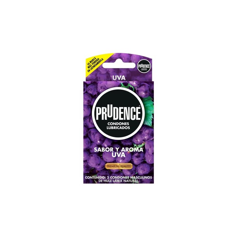 Preservativo Prudence Uva 3 Pz
