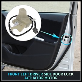 Hihaha Replacer Front Left Driver Side Power Door Lock Actuator Motor with Cable for Acura CL 97-99 for Honda Accord 94-97 Door Latch Actuator Assembly Replace Beige Durable Material