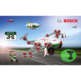 Theo Klein 8790 Bosch Construction Set, 3-in-1 Aircraft Team, Multi-Colour