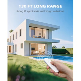 Wireless Remote Control Outlet, SURNICE Mini Remote Light Switch 10A/1200W for Christmas Lights, Up to 130 FT Long Range, FCC and ETL Certified