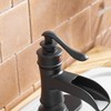 BWE Black Bathroom Faucet Matte Waterfall Farmhouse Vanity Sink Lavatory