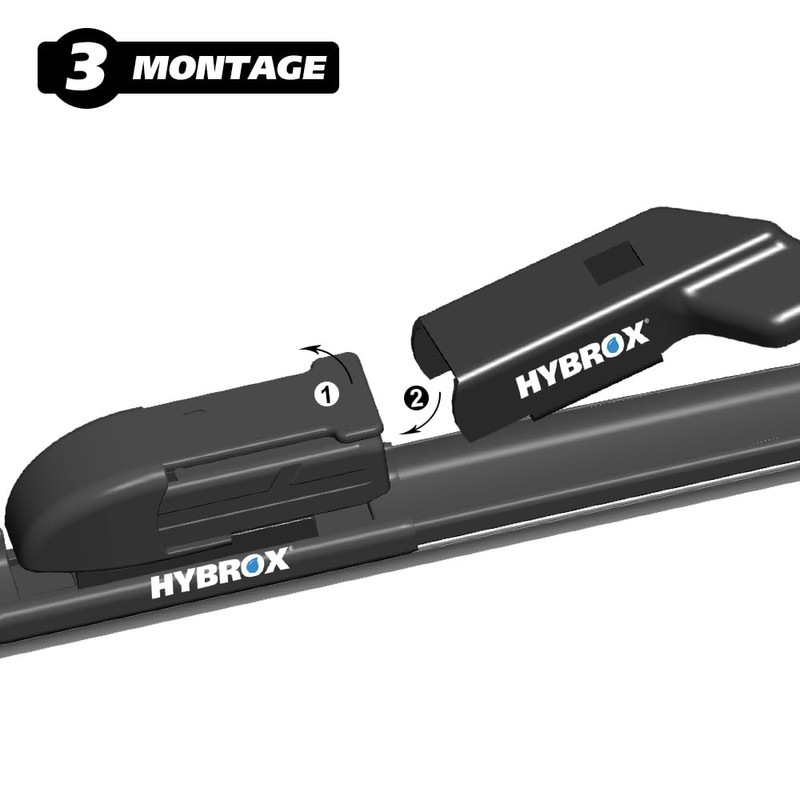 HYBROX Front Windscreen Wipers V122U for Skoda Fabia (2014-2021)