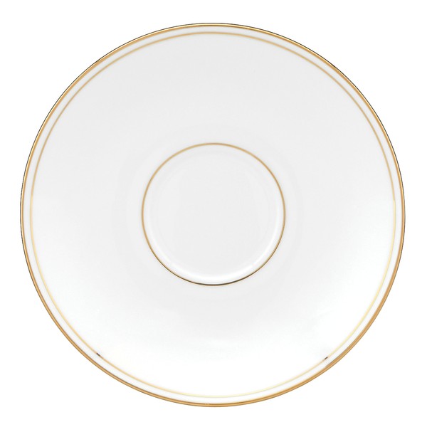 Lenox Saucer Federal Gold, White