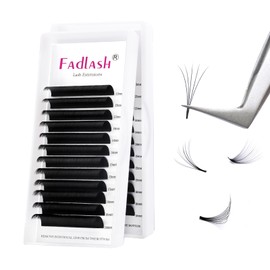 Self-Fanning Volume Eyelashes, Easy Fan Lashes for Eyelash Extensions, 12 Rows, Volume Technique Eyelash Extensions, Silk Eyelash Extension (0.05 mm-DD-mix13-16)