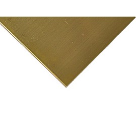 RMP 260 Brass 12 Inch x 24 Inch x 0.020 Inch Thickness Sheet