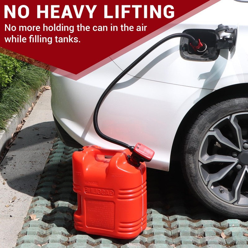 PUMPTOR Fuel Transfer Pump Rechargeable Gas Pump For Gas Can