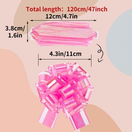 woric 16 Pull Bows, 6 Inch Large Gift Wrapping Bows, Mixed Colours