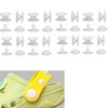 20PCS Croc Rivets Replacement, Screw Rivet, Plastic Croc Rivets, White