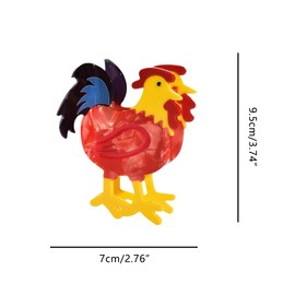 Big Rooster Hair Clip,Acetate Hair Claw,Small Hair Clips for Women