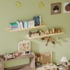 Fixwal Nursery Shelves, 16.5 Inch Floating Bookshelves for Wall Set