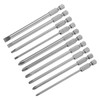 HARFINGTON 10pcs Slotted Phillips Screwdriver Bit Set SL3/4/5/6 PH1(3.0/4.0) PH2(4.0/4.5/5.0/6.0)