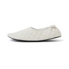 Francfranc Quilted Pocket Room Shoes, white