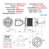 ZJWZJH 19mm 3/4" Key Switch Rotary Switch On/Off Metal Key