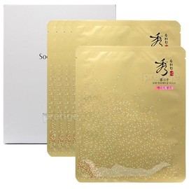 Ginseng 수려한 진생 토탈 안티에이징 마스크팩 28mlx5매 시트 Luxurious Ginseng Total Anti-Aging Mask Pack 28ml x 5 Sheets
