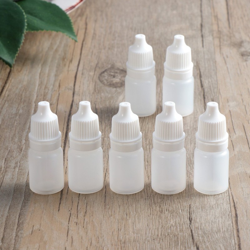 Rosenice 5 ml Empty Plastic Bottles Zusammendrückbare, Dropper Bottles 30pcs Fallenlassen