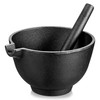 Velaze Cast Iron Mortar and Pestle Tool Set, 6.5 inch