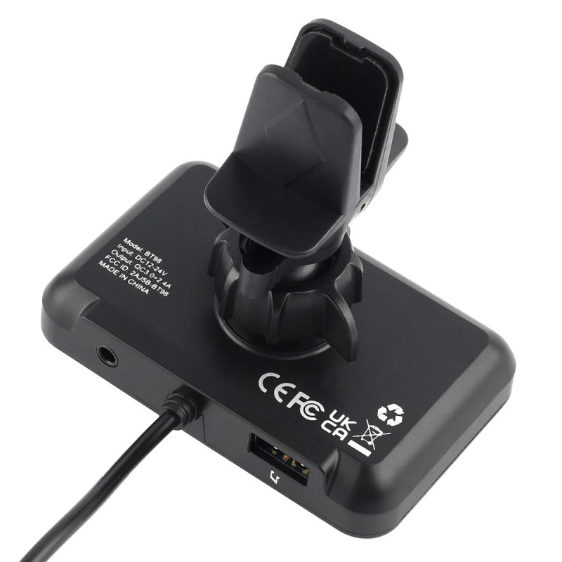 Universal Bluetooth V5.0 FM Transmitter Wireless Car Adapter Screen QC3.0