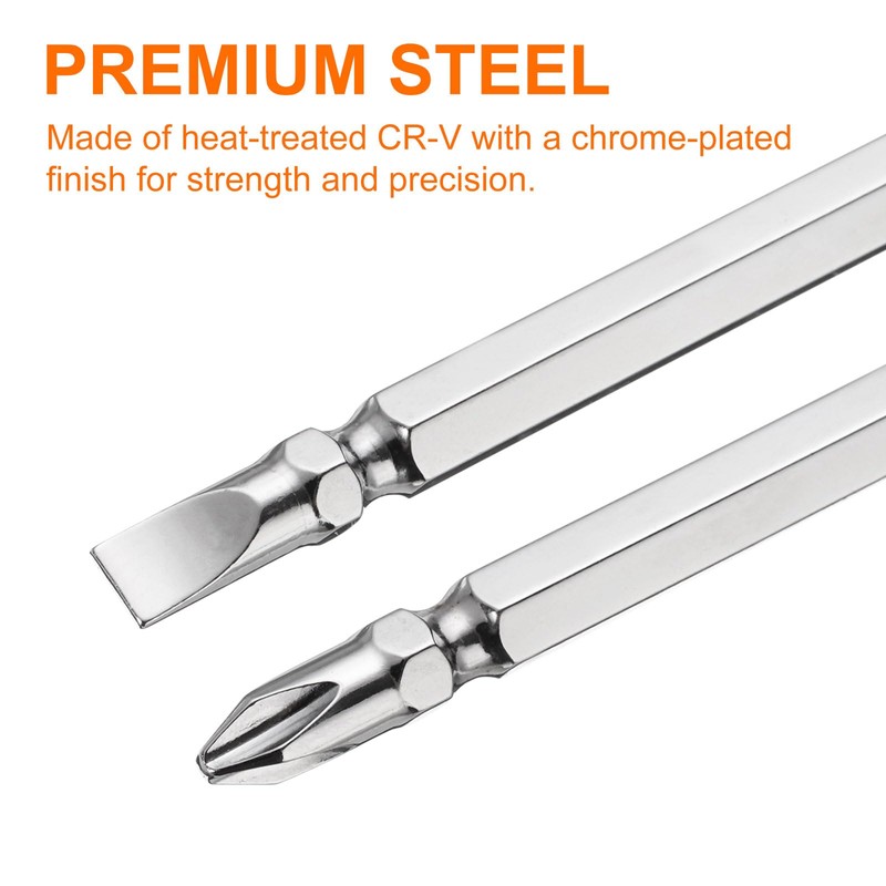 sourcing map 2pcs 2 in 1 Screwdriver PH2 Phillips &