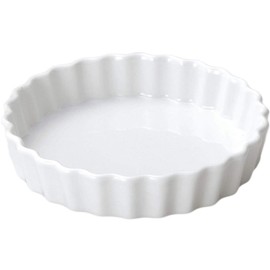 Tableware East White Round Pie Plate, 10 Inches (25.8 cm)