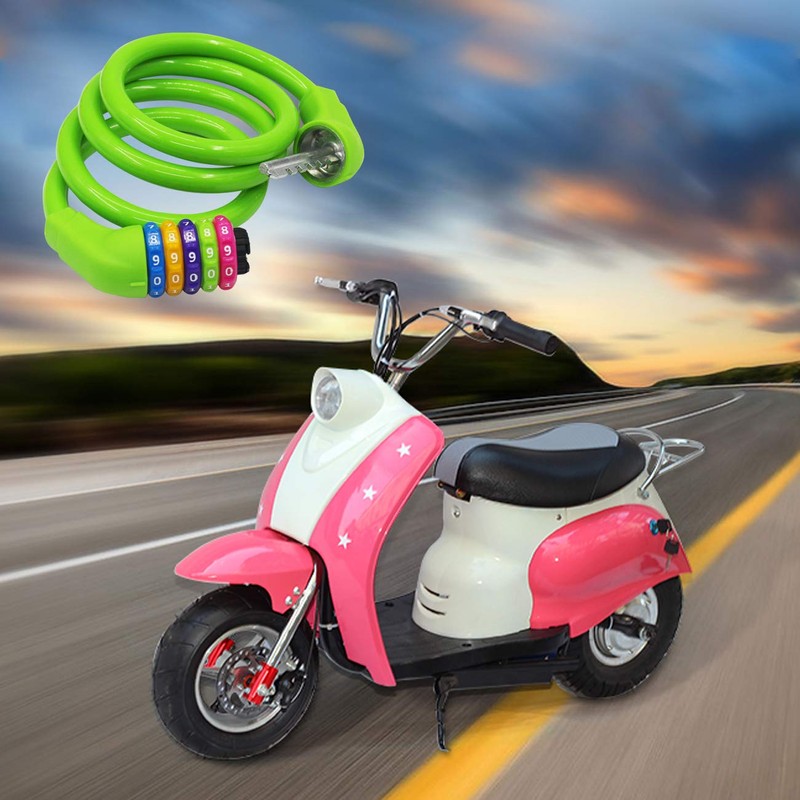 Goldpool Colourful Bike Lock Combination Lock, High Security 5 Digit