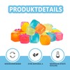 Pack of 50 Square Reusable Ice Cubes, Summer Cooling Ice