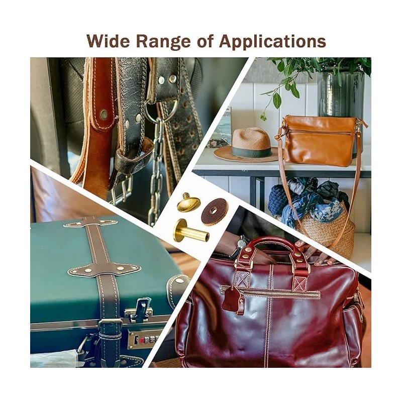 5043K Leather Suspender Lock Kit 4sets, Leather Tool Bag Tool