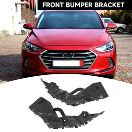 Front Bumper Bracket Bumper Mount Support Bracket - Compatible for Hyundai Elantra 1.4L L4 - Gas, 1.6L L4 - Gas, 2.0L L4 - Gas 2017-2018 - Replace Part 86513F2000, 86514F2000