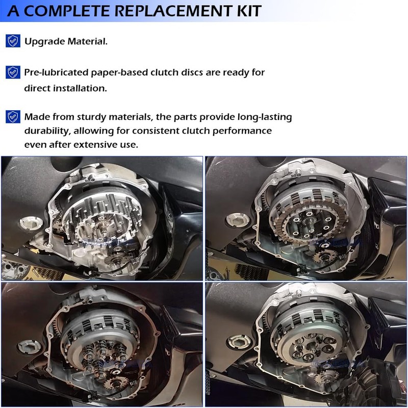 GOLKNHA Clutch Kit & Friction Plate Spring Gasket Compatible with