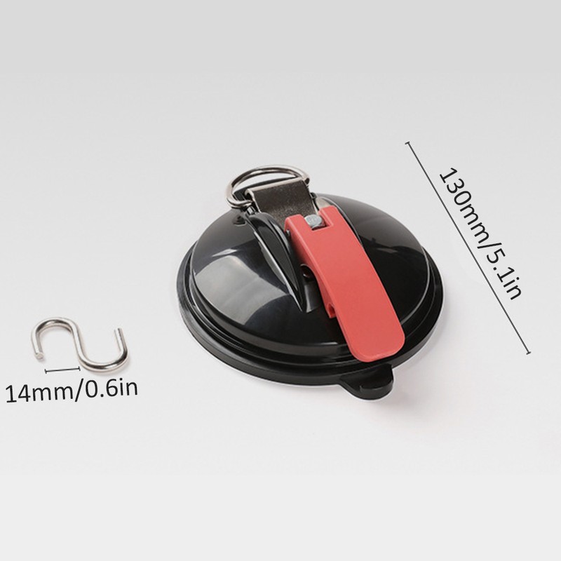 4PCS Plastic Vacuum Sucker Hook Ultralight Suction Cup Hook Heavy