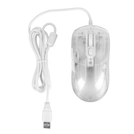 Gaming Mouse Transparent Wired Mechanical Mouse 6 DPI Adjustable RGB Lights Silent Mouse for Laptop PC Computer