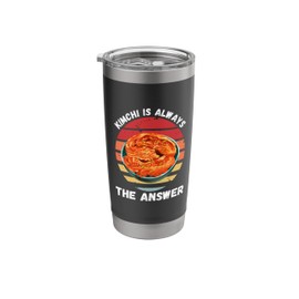 Vintage Kimchi Is Always The Answer Retro Food Lover Stainless Steel Insulated Tumbler