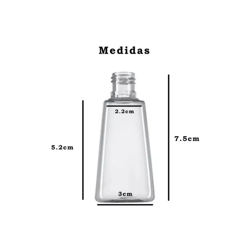 Pet Envase Para Gel Antibacterial 30 Ml Paquete Con 350