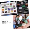 FUNOMOCYA 2 Boxes Natural Ore Stones Crystal Minerals Specimens Learning