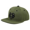 Bexxwell Snapback Cap Green with 3D Embroidery in Black (Perfect