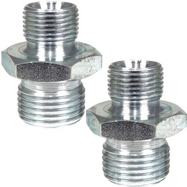 APUK Pair Hydraulic Adaptor 3/8" Male to 1/2" Male BSP Pack Replacement for John Deere Tractor